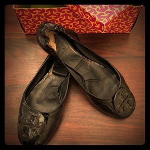 Tory Burch patent leather Reva flat